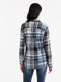 Plaid Utility Shirt Color BluePlaid Utility Shirt Color Glacier ComboPlaid Utility Shirt Color Glacier Combo