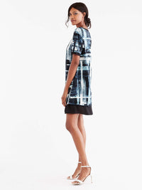 Velvet Tee Dress Color Viridian Combo