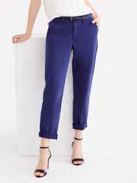 Classic Cropped Chino Color Navy