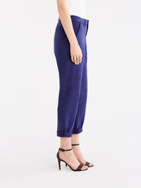 Classic Cropped Chino Color Navy