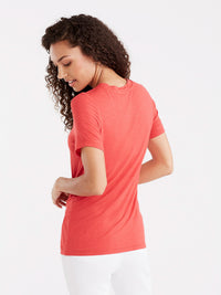 Twist Front Tee Color Persimmon