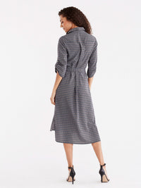 D-Ring Shoulder Tab Dress, Plus Size Color Black Combo