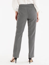 Printed Sydney Pant, Plus Size Color Black Ivory