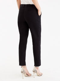 Grace Back Slit Ankle Pant Color Black