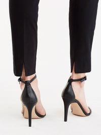 Grace Back Slit Ankle Pant Color Black