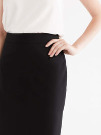 Black Washable Pencil Skirt Color Black