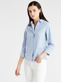 Non-Iron 3/4-Sleeve Shirt Color Oxford
