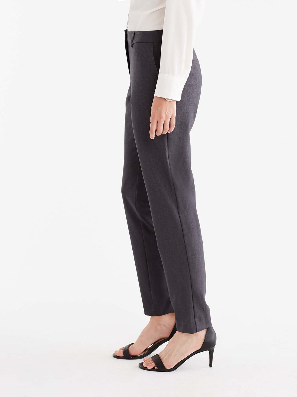 Charcoal Grace Full-Length Pant Color Grey