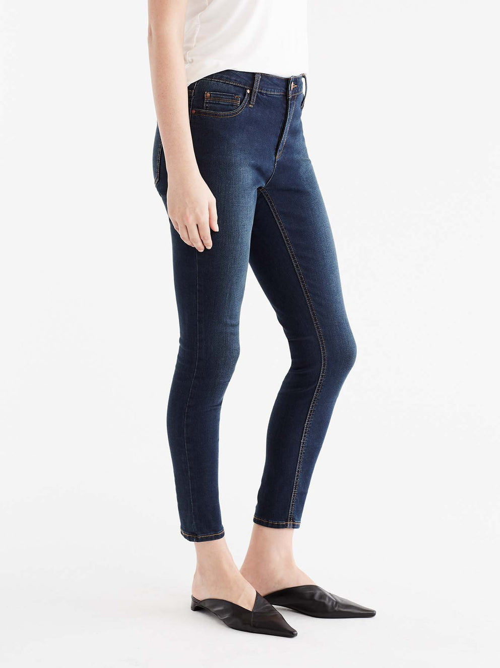 Lexington Indigo Wash Curvy Skinny Jeans Color Blue