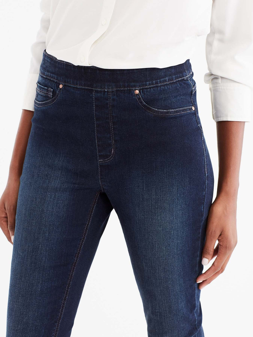 Lexington Dark Indigo Wash Pull-On Legging Color Blue