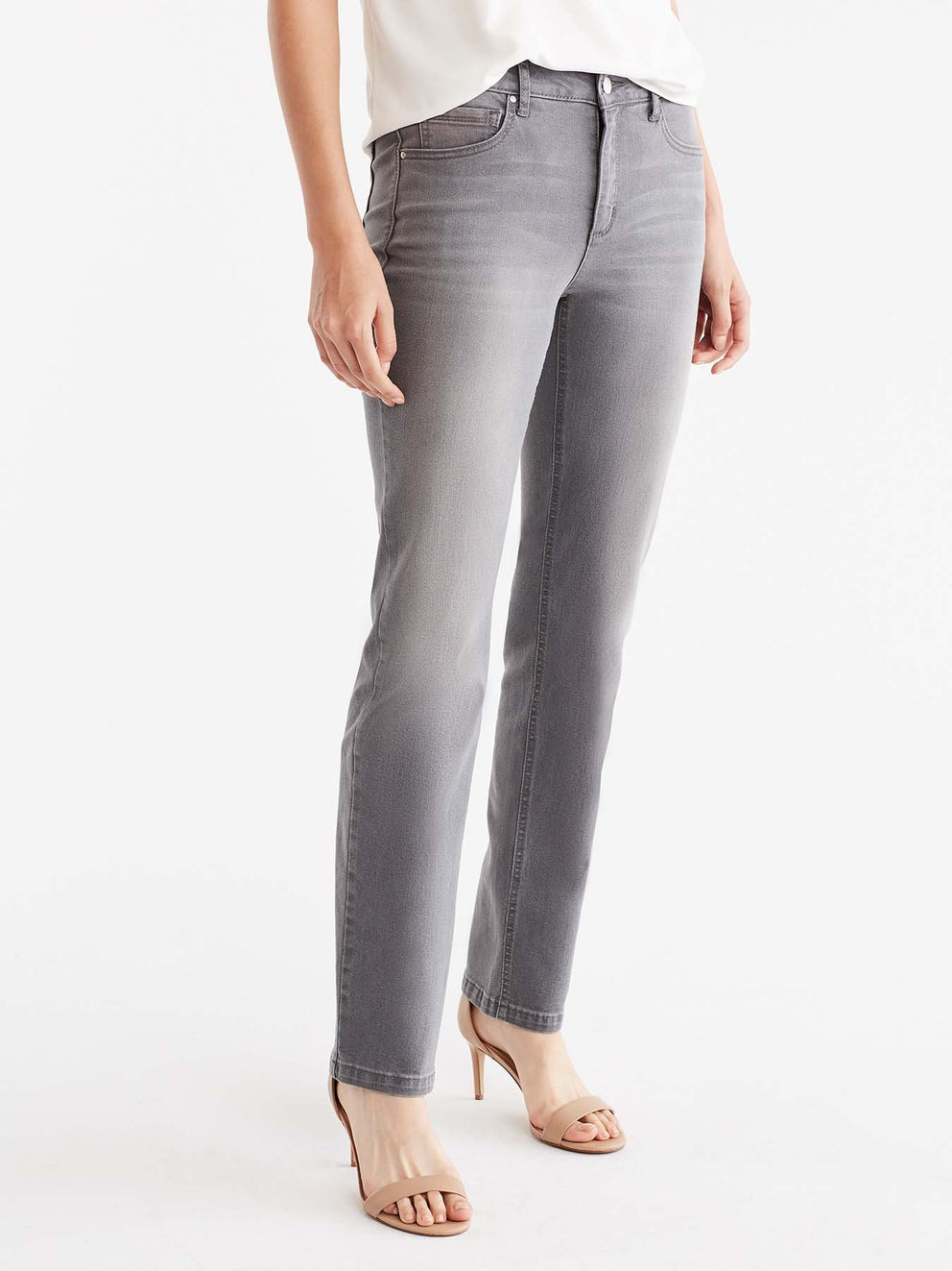 Lexington Slater Wash Straight Leg Jeans Color Grey