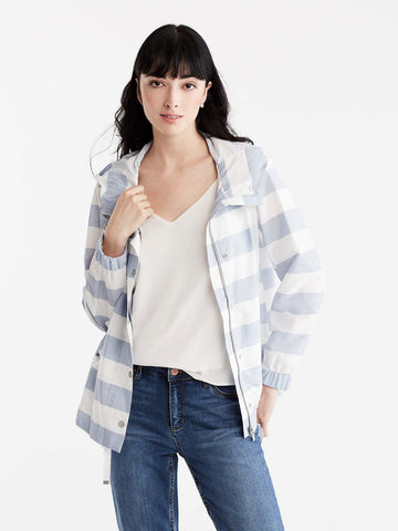 Hooded Striped Anorak