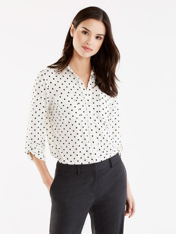 Heart Print Blouse