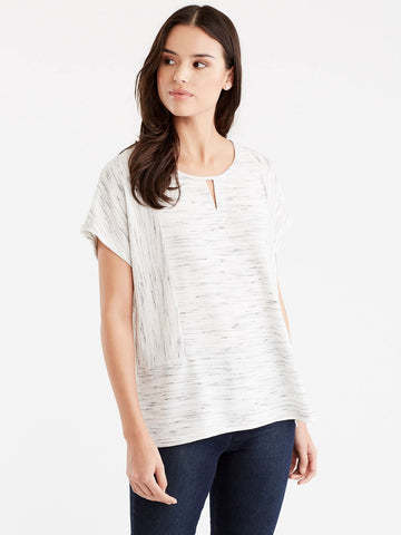 Split Crew Neck Dolman Tee