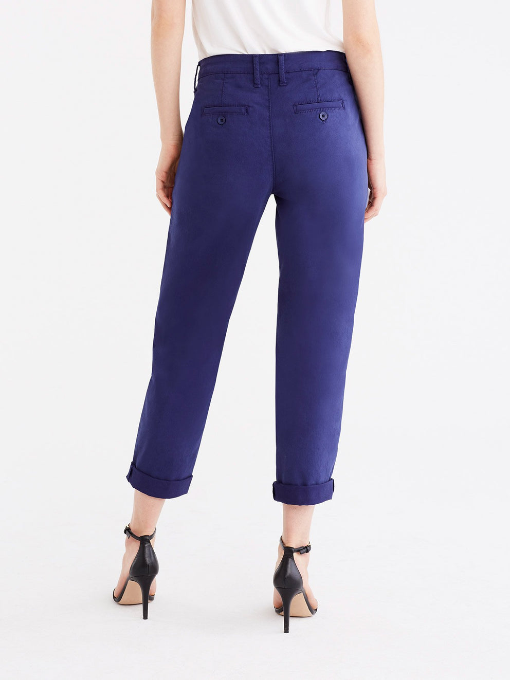 Classic Cropped Chino Color Navy