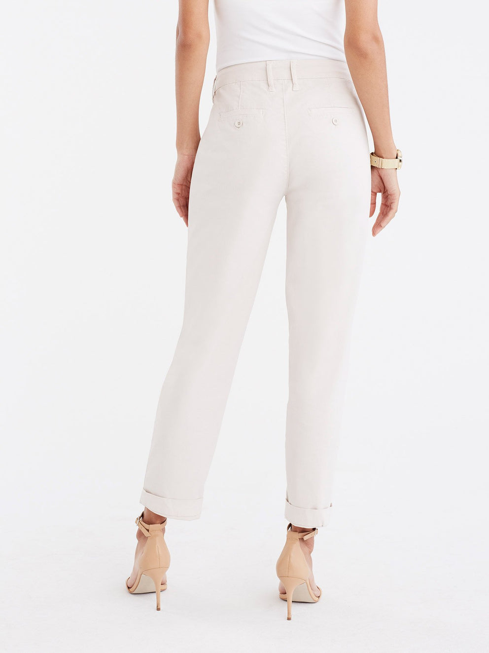 Classic Cropped Chino Color Stone
