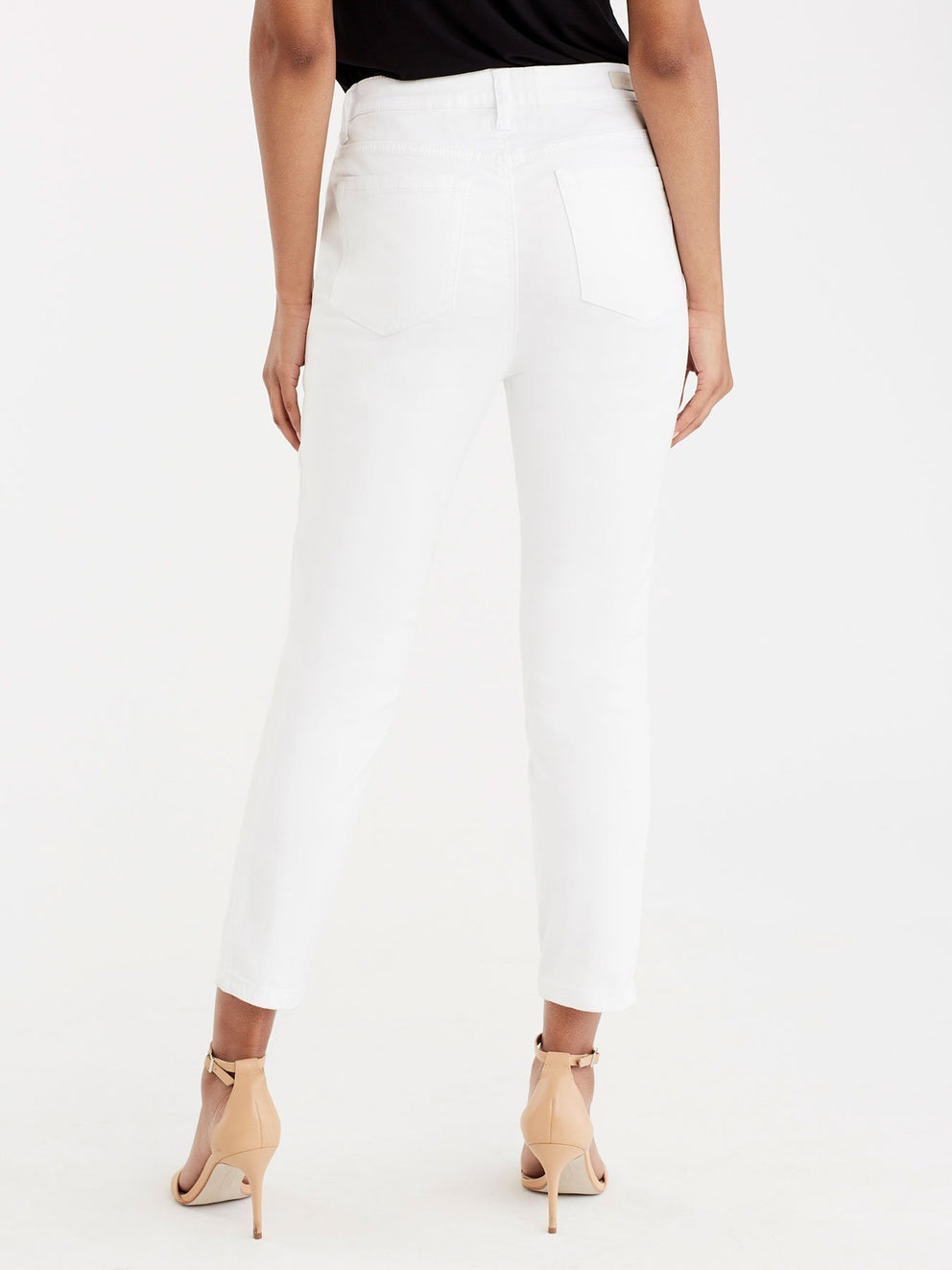 Lexington Skinny Cropped Jeans Color Soft White