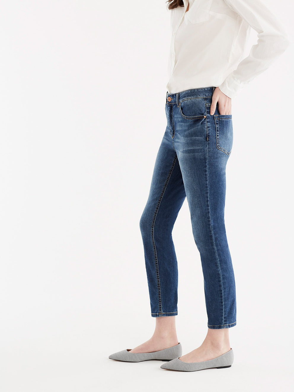 Lexington Skinny Cropped Jeans Color Dreamer Wash
