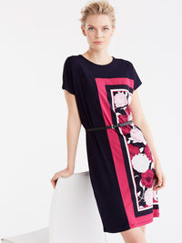 Floral Scarf Dress Color Pink Floral