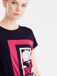 Floral Scarf Dress Color Pink Floral