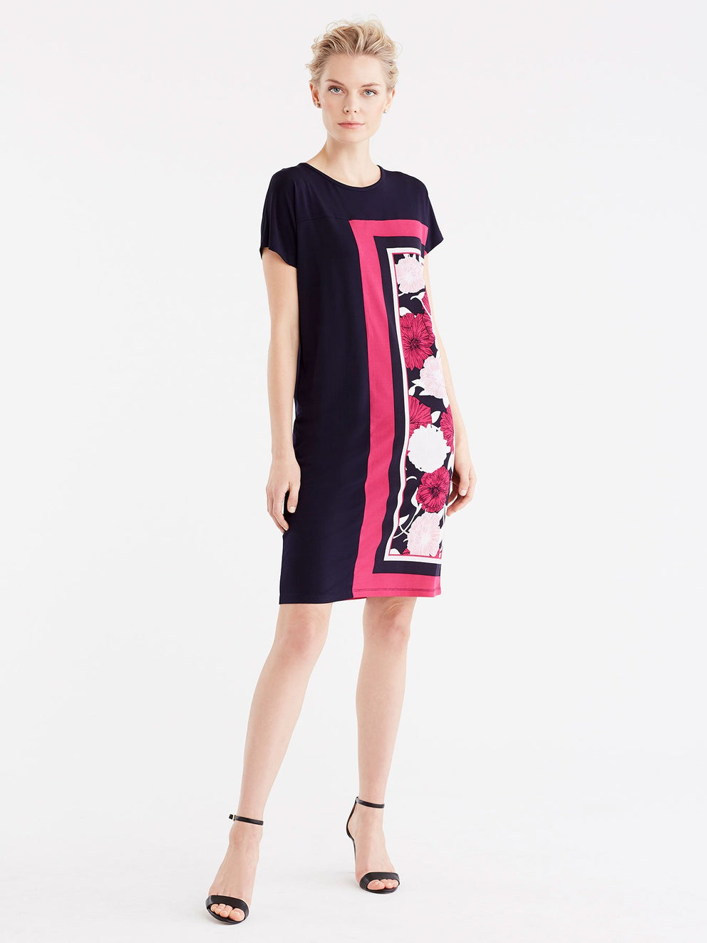 Floral Scarf Dress Color Pink Floral