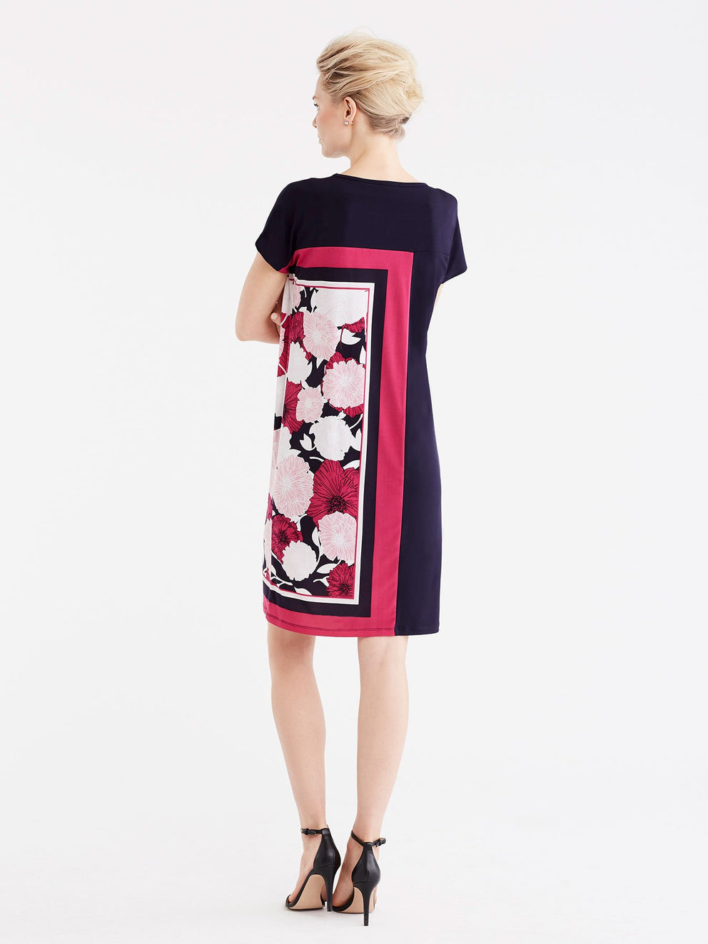 Floral Scarf Dress Color Pink Floral
