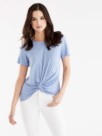 Twist Front Tee Color Celestial Blue