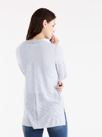 Open Front Sweater Cardigan, Plus Size Color Moonstone