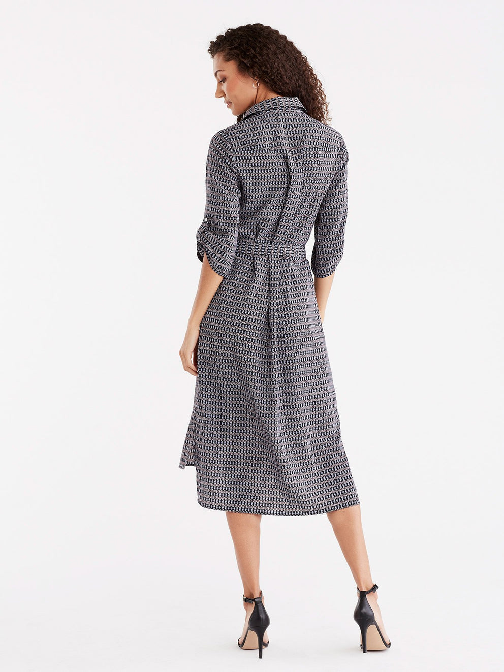 D-Ring Shoulder Tab Dress Color Black Combo