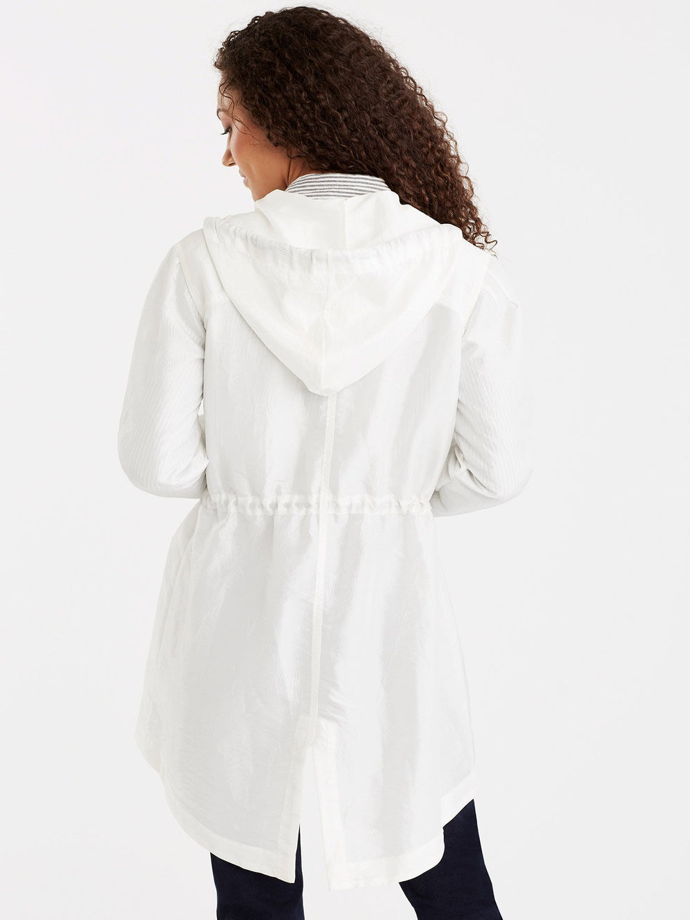 Hooded Anorak Color Ivory