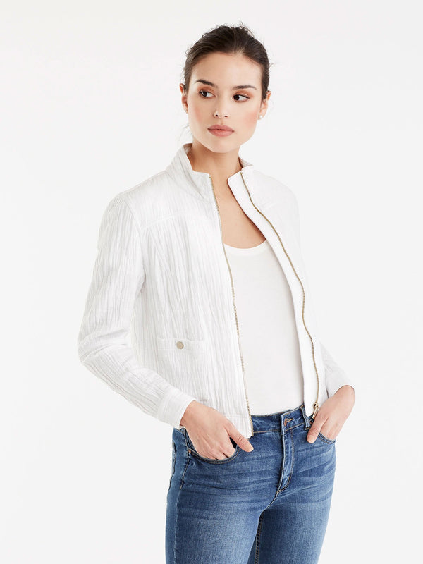 Zip Front Moto Jacket