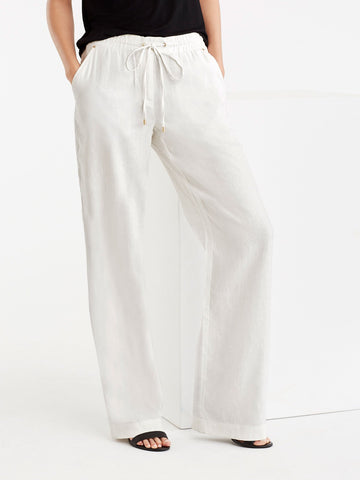 Drawstring Wide Leg Pants