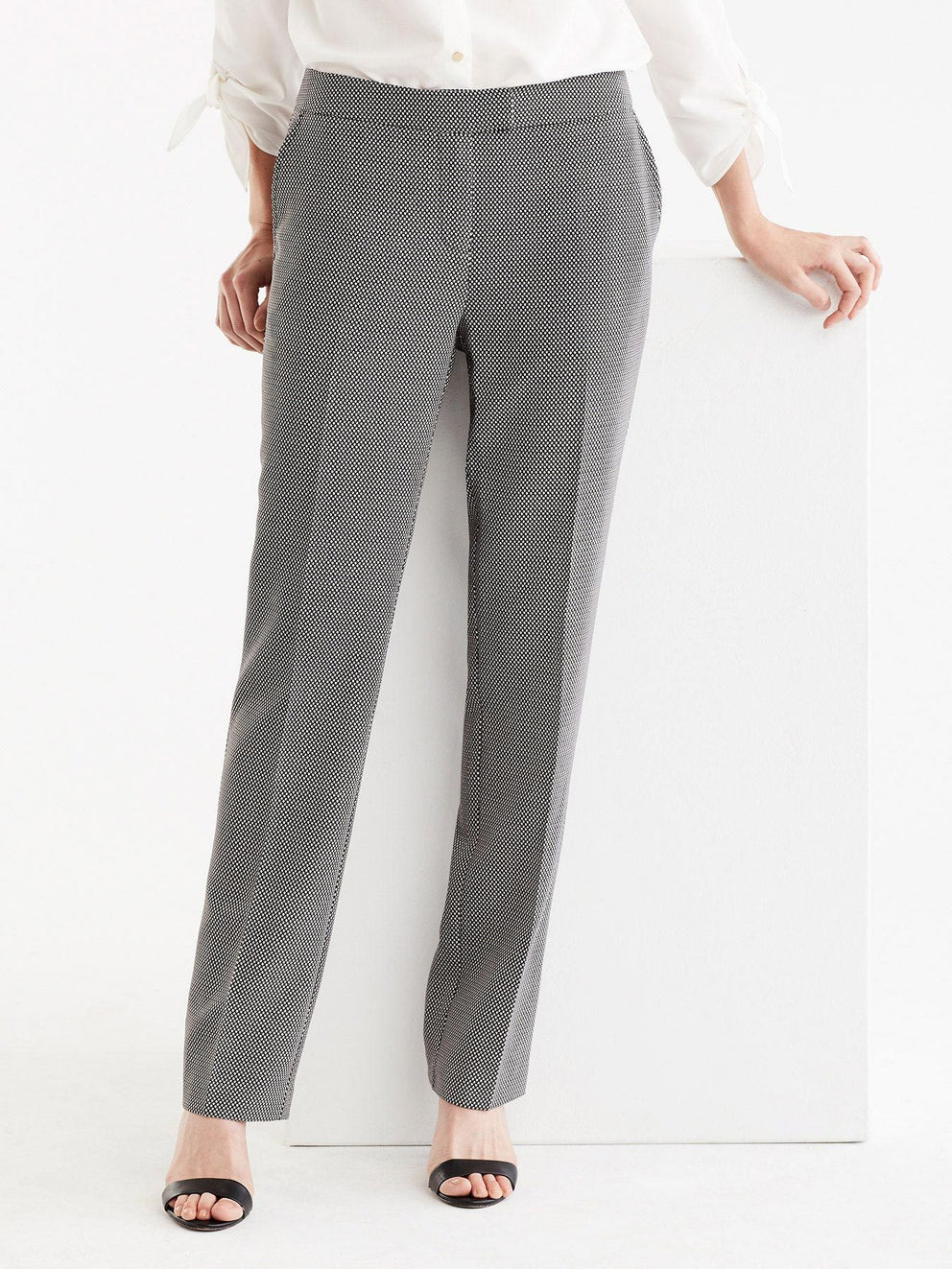 Printed Sydney Pant Color Black Ivory