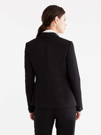 Black Washable One-Button Jacket Color Black
