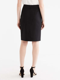 Black Washable Pencil Skirt Color Black