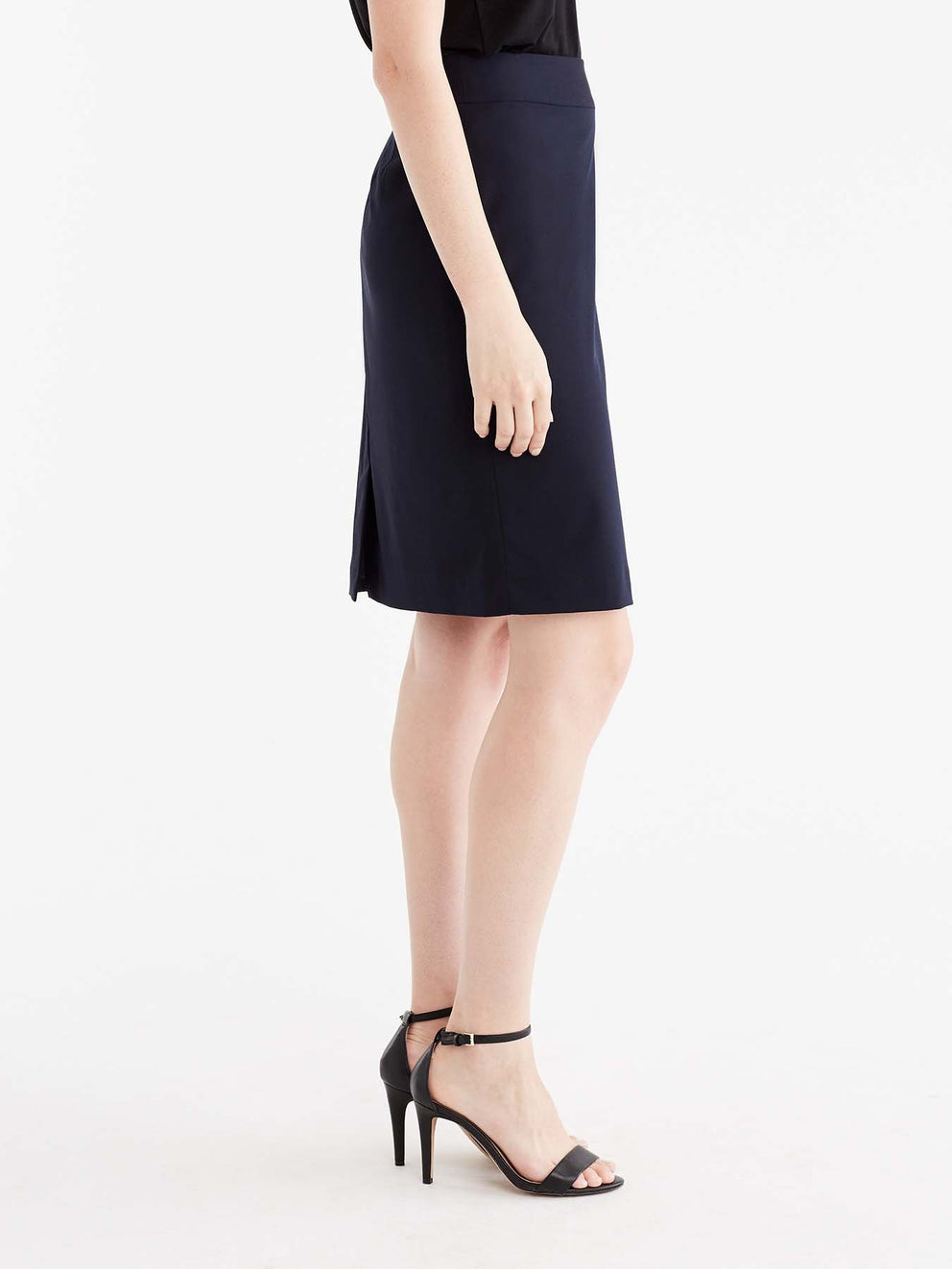 Navy Washable Pencil Skirt Color Navy