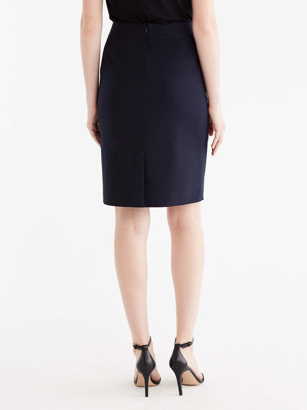 Navy Washable Pencil Skirt Color Navy