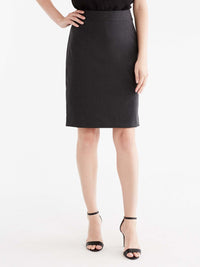 Pewter Washable Pencil Skirt Color Grey