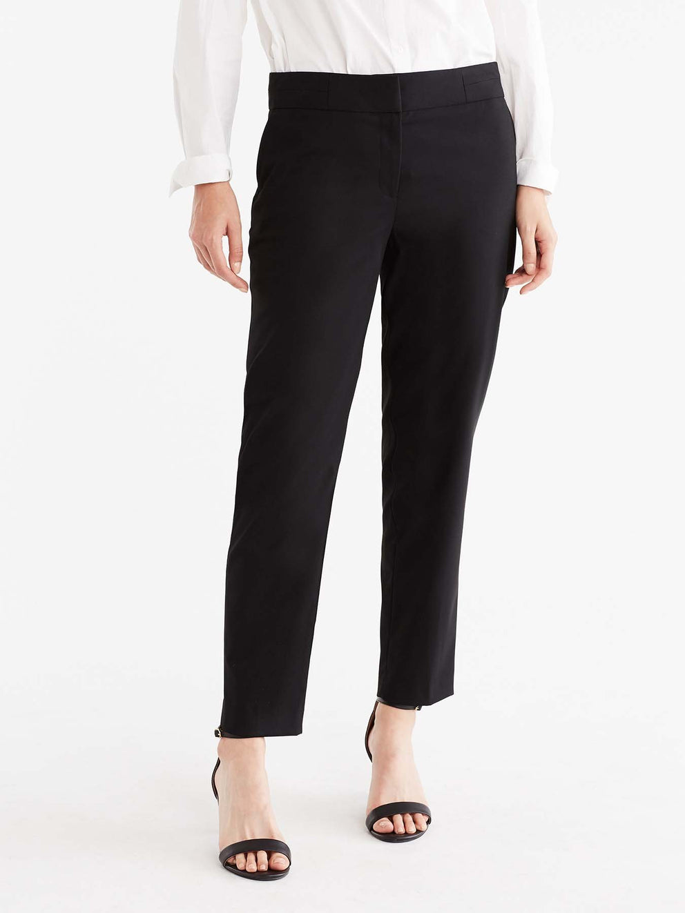 Black Washable Grace Ankle Pant Color Black