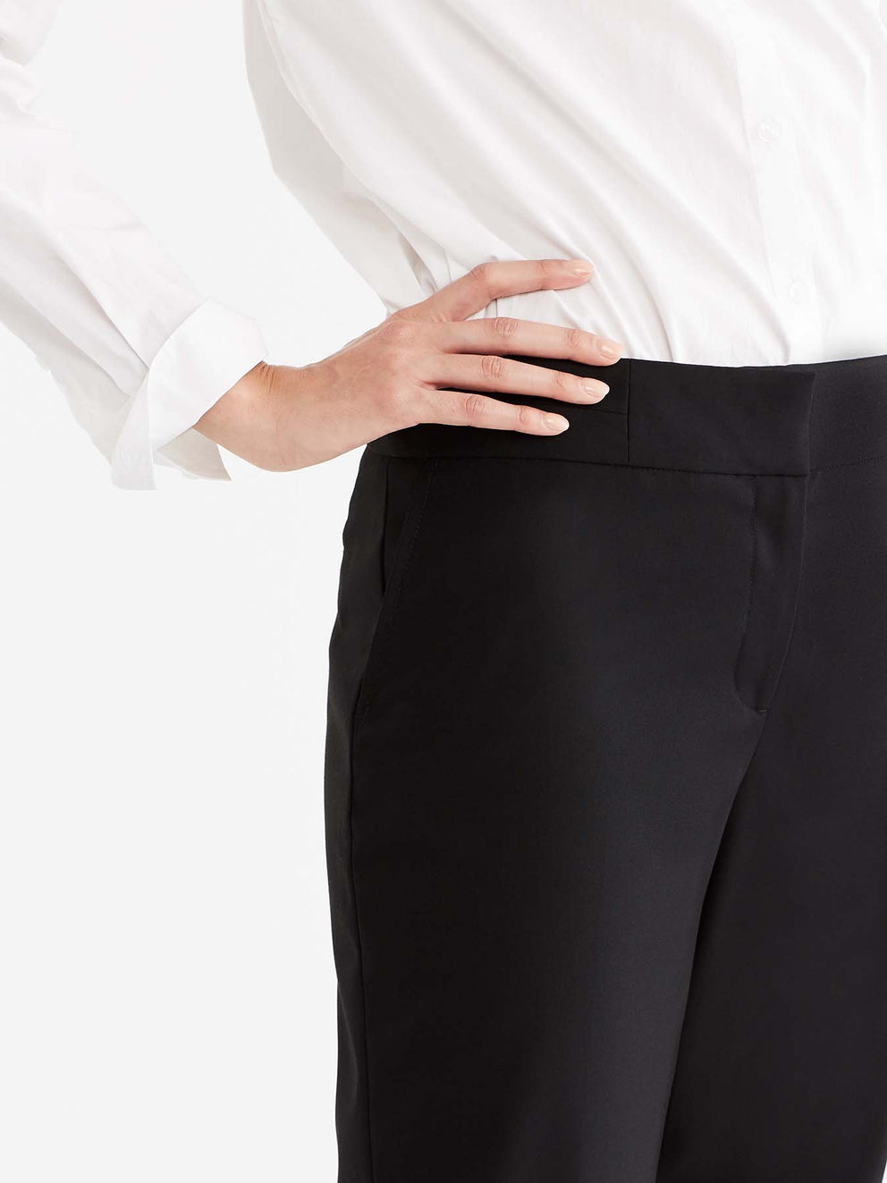 Black Washable Grace Ankle Pant Color Black